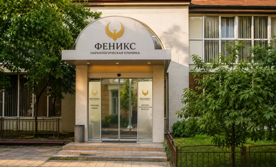 Вход в наркологическую клинику «Феникс» в Рубцовске